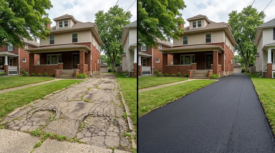 Asphalt vs Concrete Driveways in Canton: Which Survives Northeast Ohio Winters?